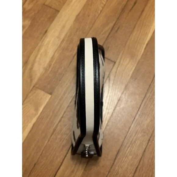 Coach Black Cherry Ergo bag coachtopia leather Card Holder Purse White CL754 - Picture 9 of 14